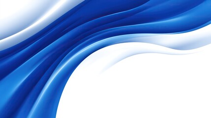 Fototapeta premium Elegant abstract blue and white background with smooth waves for professional presentations or corporate forms featuring vector illustration of wavy lines