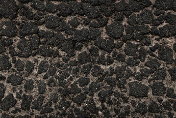 Cracked asphalt texture. Top view. Asphalt. Road background