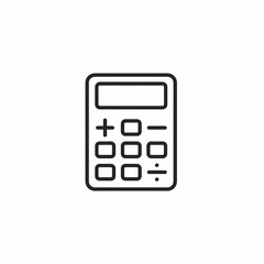 Calculator Icon: Essential Graphic for Finance, Math, and Business Websites