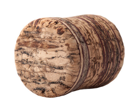 Cork stopper in rustic beverage accessories natural materials isolated on transparent background, png