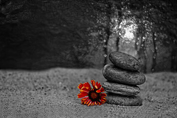 Sand und Steine