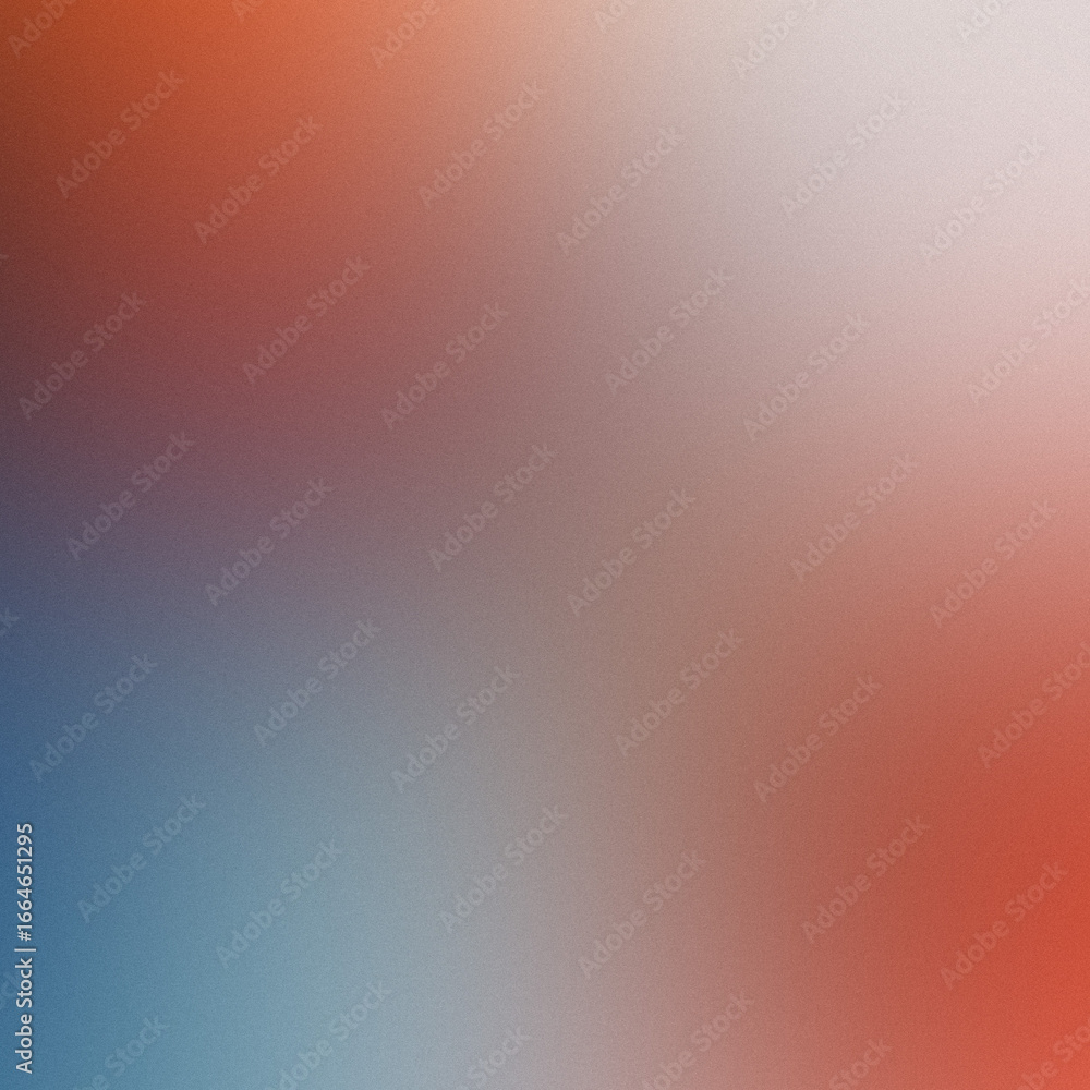 Poster abstract gradient background with subtle grain texture, featuring a smooth transition of red, blue, 