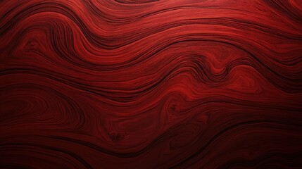 Abstract red wood grain texture with swirling patterns.