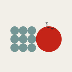 Business synergy effect vector concept. Symbol of cooperation, corporate management, merger. Minimal design eps10 illustration.
