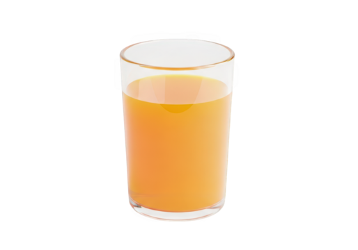 A Refreshing Glass of Orange Juice: A Vibrant and Healthy Drink for Any Time of Day, Perfect for Breakfast, Brunch, or a Mid-Afternoon Pick-Me-Up, Isolated