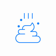 pet poop cleanup icon sign vector