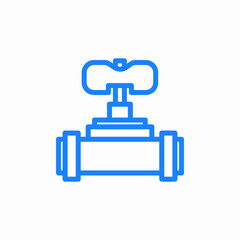 pipe with valve icon sign vector