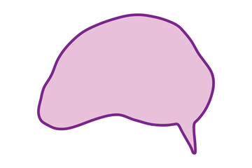 Hand drawn speech bubble Blank empty message box Textbox frame for banners, price tags, stickers, design