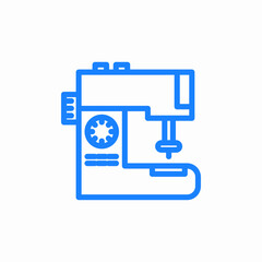 sewing machine textile icon sign vector