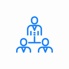 team management leadership icon sign vector