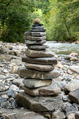 Steinmännchen, Steinstapel, Stapel aus Steinen, cairn, stone stack, stack of stones