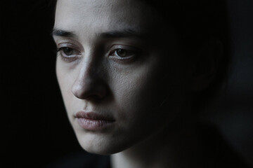 Sad Woman, Emotional Portrait,  Grief and Despair