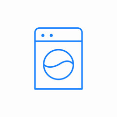 washing mashine icon sign vector