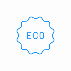 eco badge icon sign vector