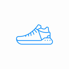 sport sneakers running icon sign vector