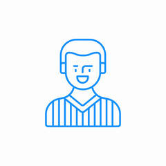 sports referee icon sign vector