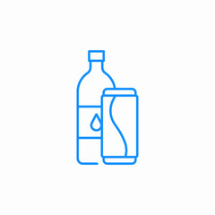 water soda icon sign vector