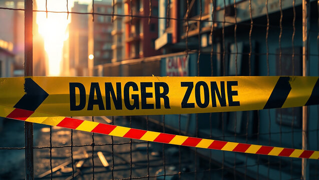 Naklejki Bold Danger Zone Graphic