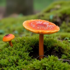 red mushroom in the forest