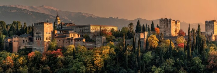 Spectacular Sunset View Alhambra Palace