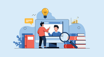 Online education platform fostering interactive learning and skill development through digital tools