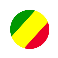 Fototapeta premium flag of congo button