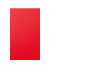 Vivid crimson red blank card with fine texture, isolated on a seamless transparent background with expansive copy space, soft high-key studio lighting, top-down shot, concept for urgent messaging