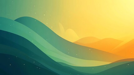 Obraz premium Abstract landscape of rolling hills