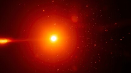 Obraz premium Orange Light Burst Abstract