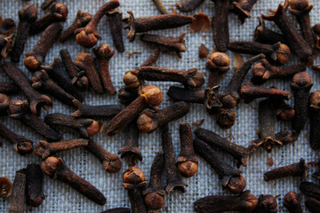 dried spice cloves natural close-up

