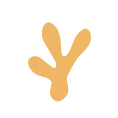 Obraz premium Abstract organic shape hand-drawn illustration art