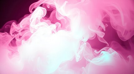 Pink Smoke Abstract