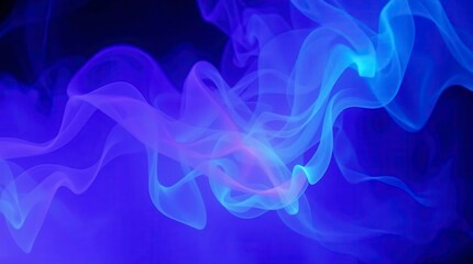 Fototapeta premium Abstract Blue Smoke