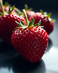 Pile of Red Strawberries