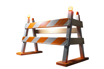 Road Closed Ahead Construction Barrier Image