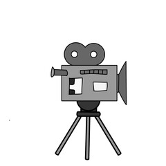 Obraz premium movie camera icon