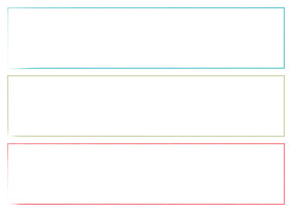 An illustration featuring a clean layout with three rectangular shapes, each outlined in different colors &ndash; blue, beige, and red &ndash; against a white background, creating a simple design.