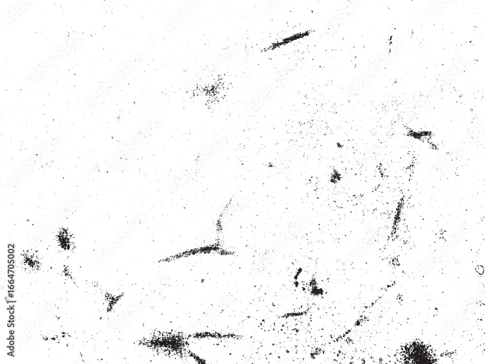 Poster the surface features a white background marked by cracks, stains, and scattered splatters, creating 