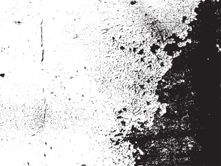 High contrast black and white image showcasing an abstract texture of cracked paint, creating a visually striking composition. The surface appears aged and weathered.