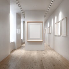 Empty gallery, light, modern, art exhibit