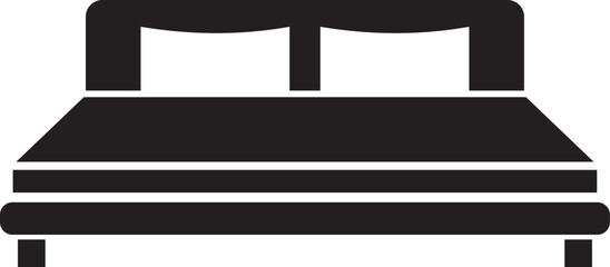 Bed for sleeping icon for apps and websites