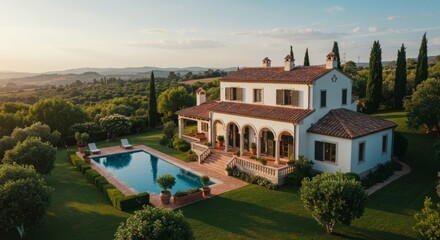 Tuscan Villa with Pool and Panoramic Countryside Views