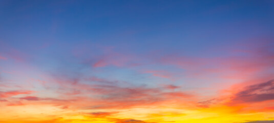 Colorful morning sky and clouds backdrop,Awesome sunset and soft pink clouds of pastel tones. Image template of textured sky. Gorgeous photo wallpaper. Bright epic sky.