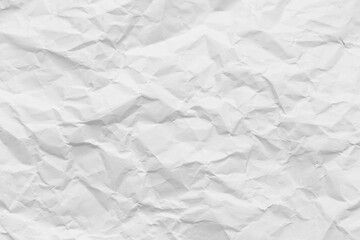 Close-up macro white crumpled paper texture,Macro white crumpled paper background,White crumpled paper texture background.