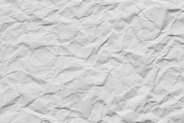 Close-up macro white crumpled paper texture,Macro white crumpled paper background,White crumpled paper texture background.