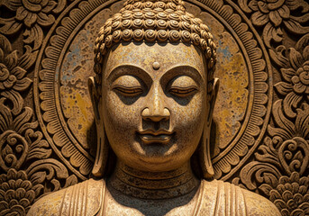 Serene Buddha Face