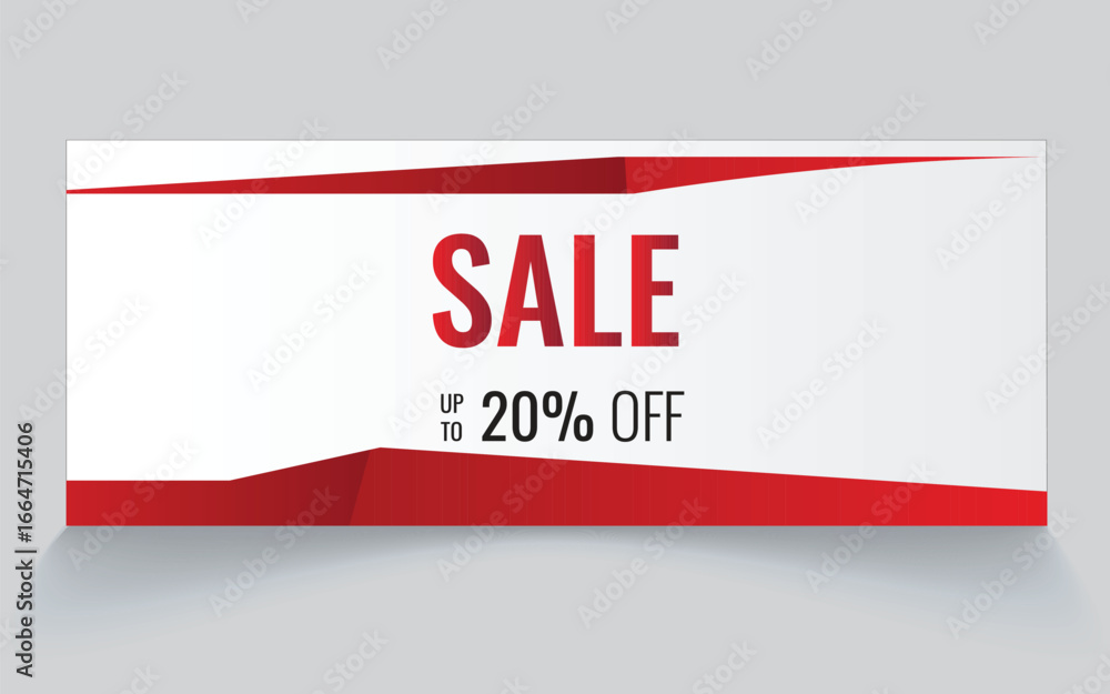 Poster a clean, modern vector banner with a 