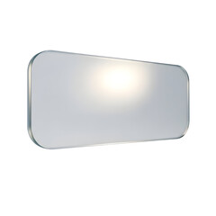 Sleek Rectangular Glass Panel Modern Design Element