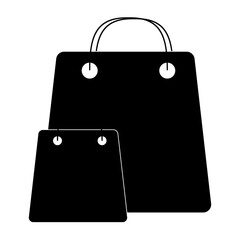 Bags Shopping icon flat line symbol. Vector illustration
