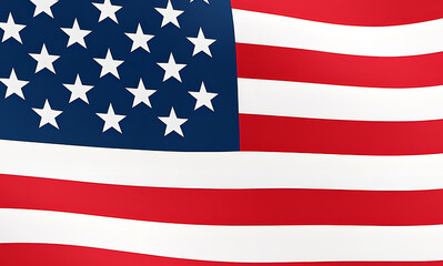 Fototapeta premium American flag waving patriotic symbol for national background 